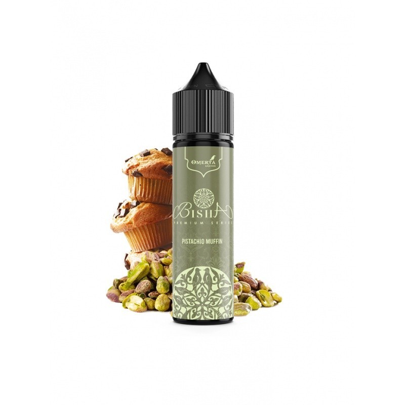 Longfill Omerta 10/60ml -  Bisha Pistachio Muffin | Eliq Vapoteur
