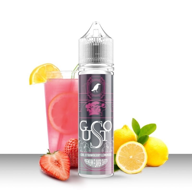 Longfill Omerta 10/60ml -  Gusto Cool Strawberry Lemonade | Eliq Vapoteur