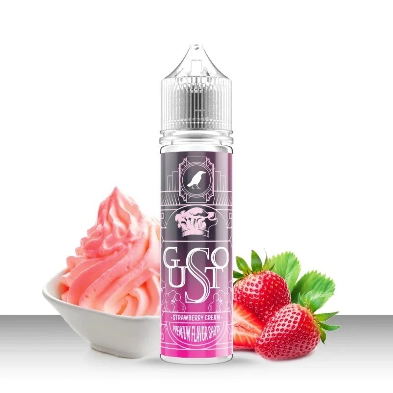 Longfill Omerta 10/60ml -  Gusto Strawberry Cream | Eliq Vapoteur