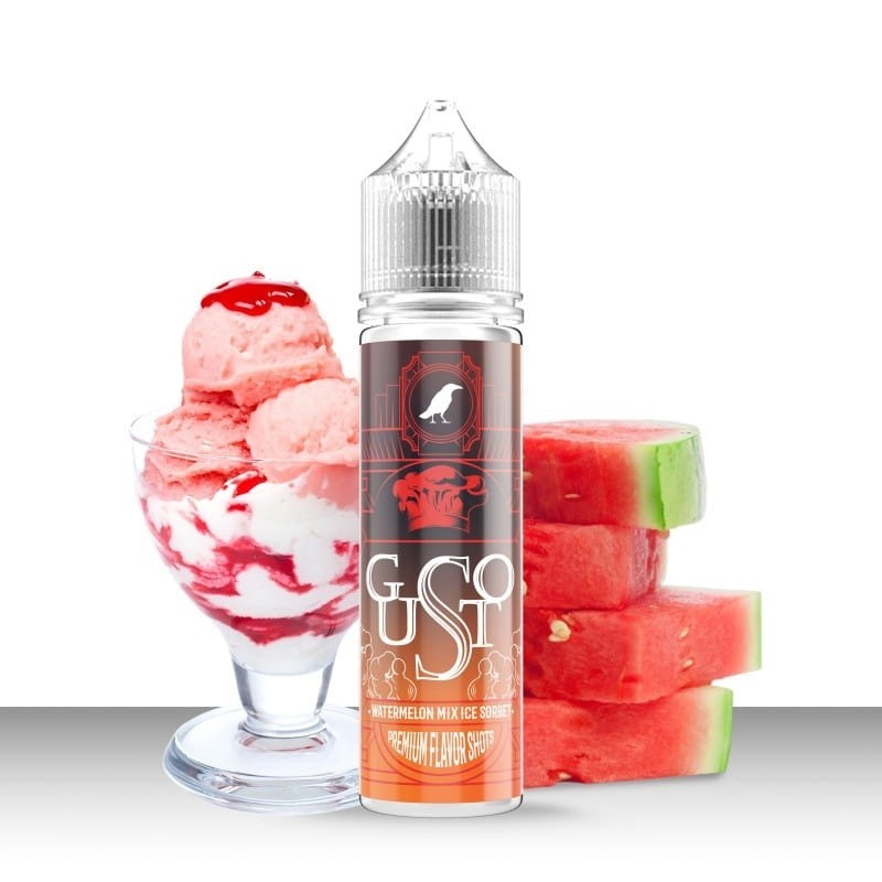 Longfill Omerta 10/60ml -  Gusto Watermelon Mix Ice Sorbet | Eliq Vapoteur