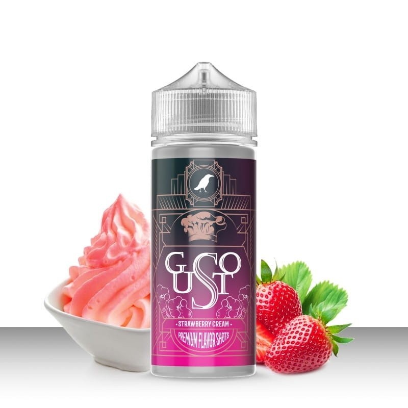 Longfill Omerta 20/120ml -  Gusto Strawberry Cream | Eliq Vapoteur