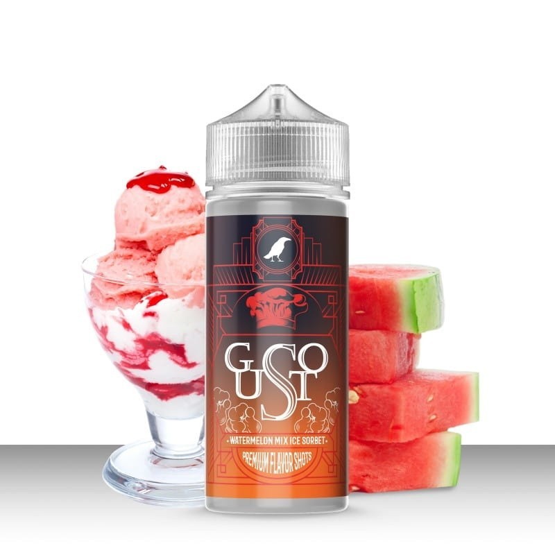 Longfill Omerta 20/120ml - Gusto Watermelon Mix Ice Sorbet | Eliq Vapoteur