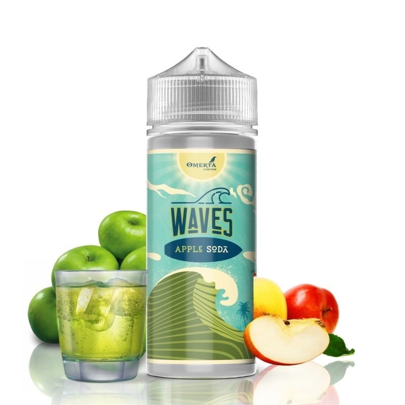 Longfill Omerta 20/120ml - Waves Apple Soda | Eliq Vapoteur