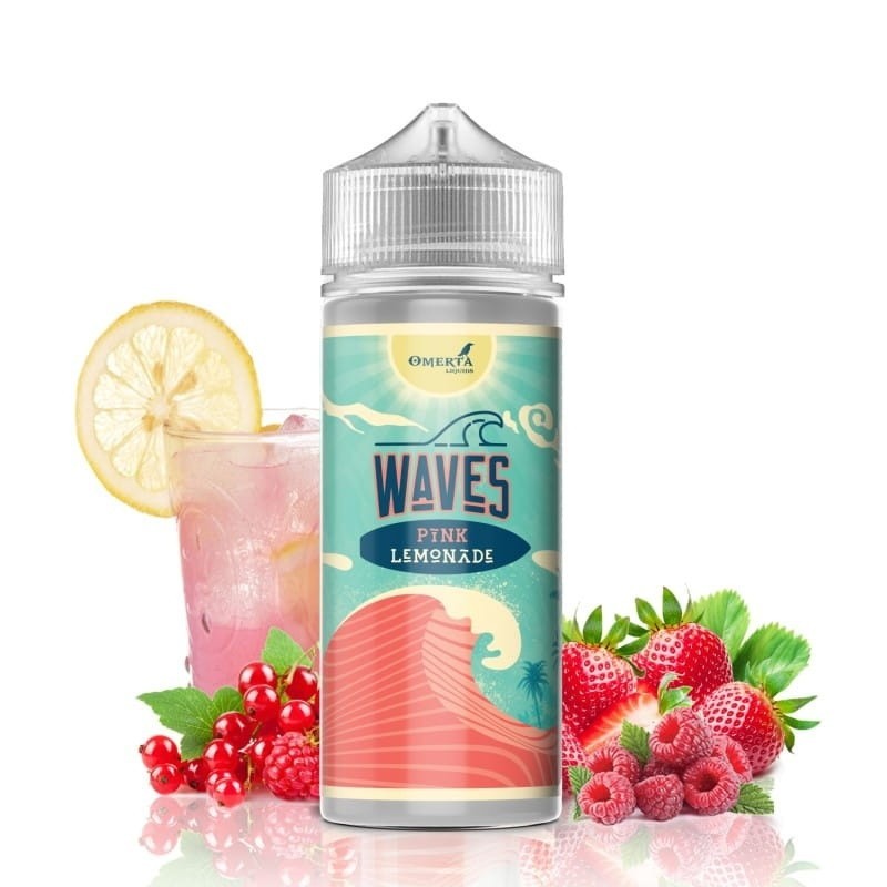 Longfill Omerta 20/120ml -  Waves Pink Lemonade | Eliq Vapoteur