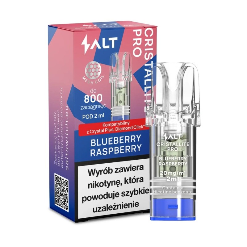 Wkład CRISTALLITE PRO Myrtille Framboise 20mg (A25) | Eliq Vapoteur