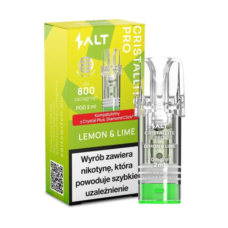 Wkład CRISTALLITE PRO Citron & Lime 20mg (A25) | Eliq Vapoteur