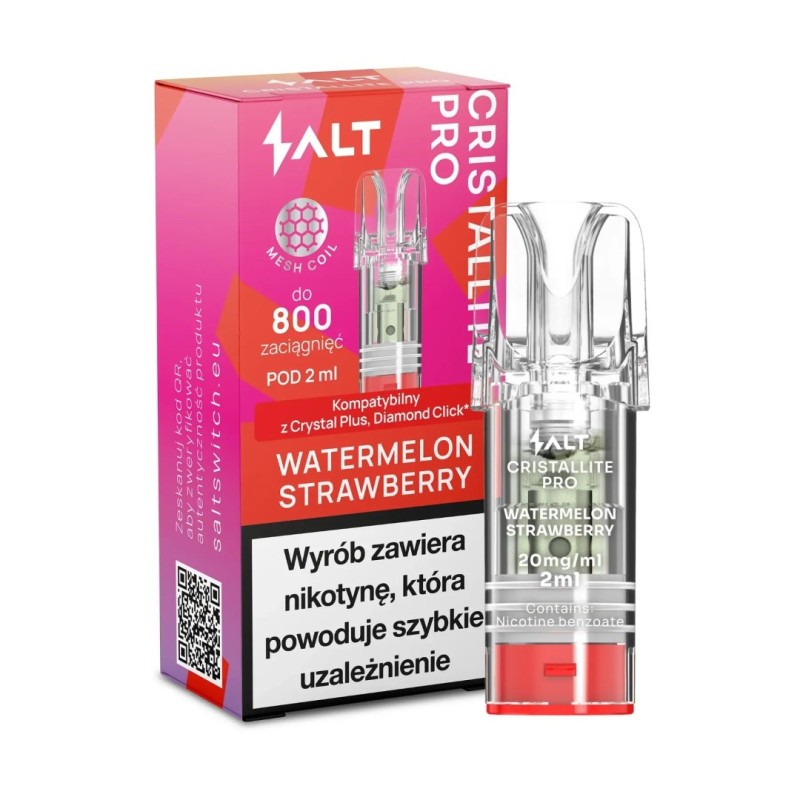 Wkład CRISTALLITE PRO Pastèque Fraise 20mg (A25) | Eliq Vapoteur