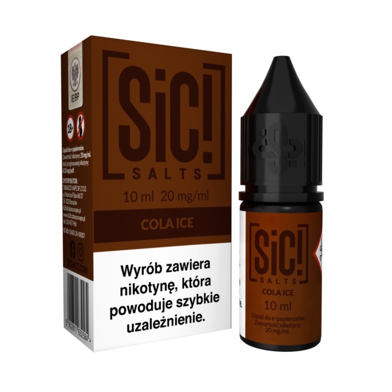 Liquid Sic Salts 10ml - Cola Ice 20mg (A25) | Eliq Vapoteur