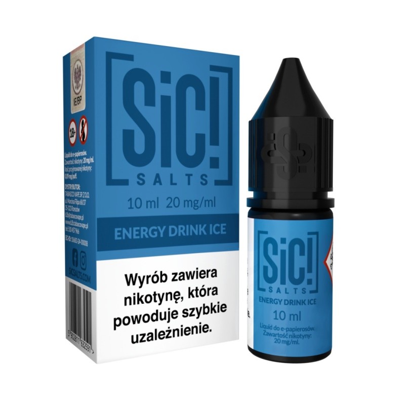 Liquid Sic Salts 10ml - Energy Drink Ice 20mg (A25) | Eliq Vapoteur