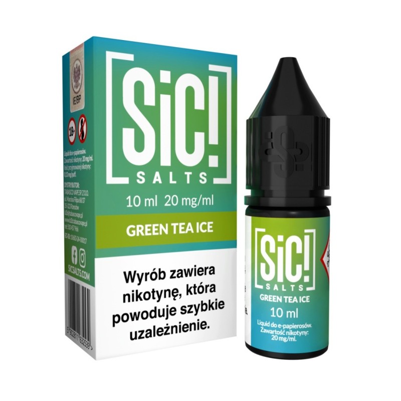 Liquid Sic Salts 10ml - Thé Vert Glacé 20mg (A25) | Eliq Vapoteur