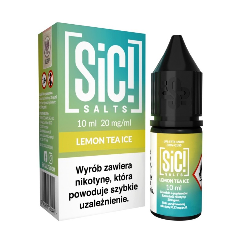 Liquid Sic Salts 10ml - Lemon Tea Ice 20mg (A25) | Eliq Vapoteur