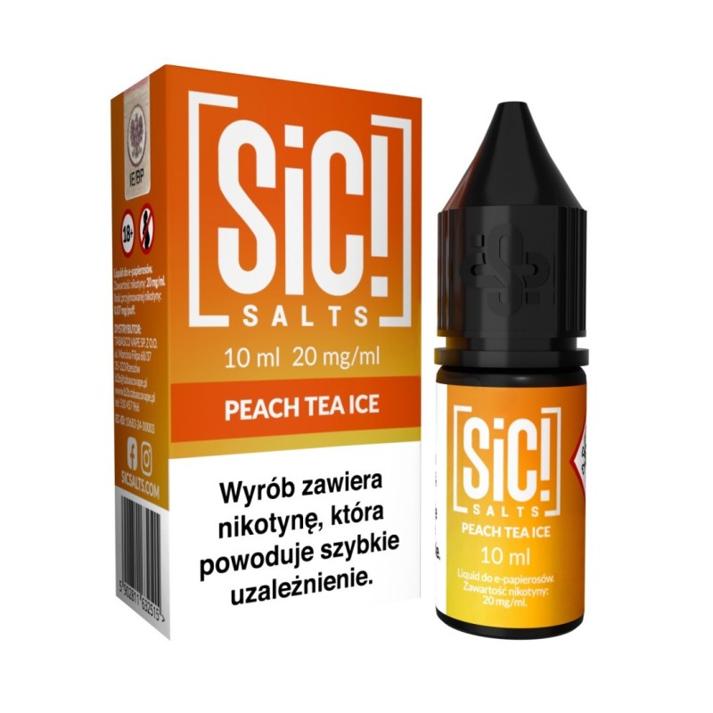 Liquid Sic Salts 10ml - Peach Tea Ice 20mg (A25) | Eliq Vapoteur