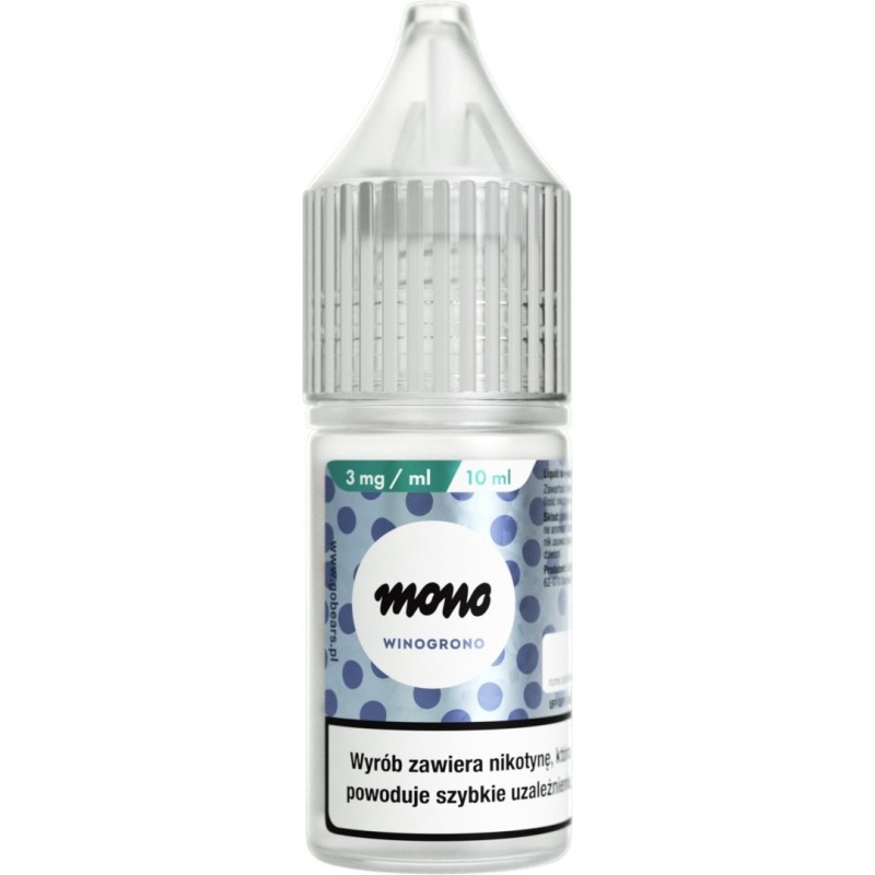 Liquid MONO nicotine - Raisin 3mg | Eliq Vapoteur