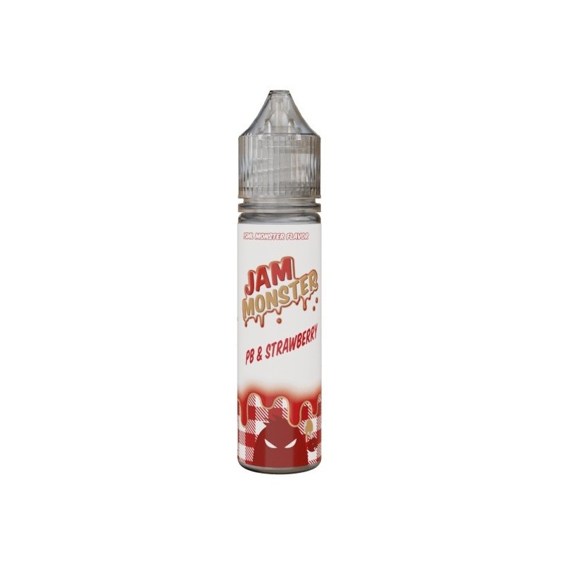 Longfill MVP P&B Jam Monster 15/60 - Fraise | EliqVapoteur