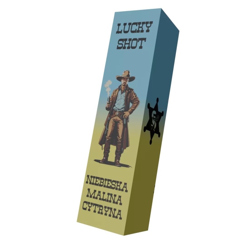 Premix Lucky Shot - 40/60ML Niebieska Malina Cytryna | Eliq Vapoteur