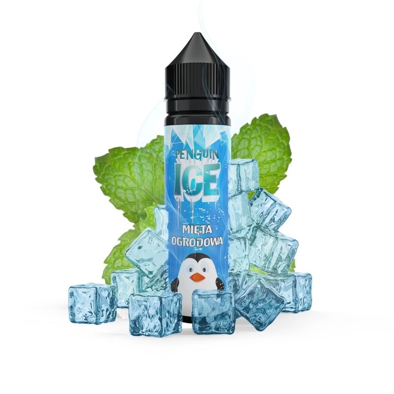 Longfill Penguin Ice 10/60 ml - Mięta Ogrodowa | Eliq Vapoteur