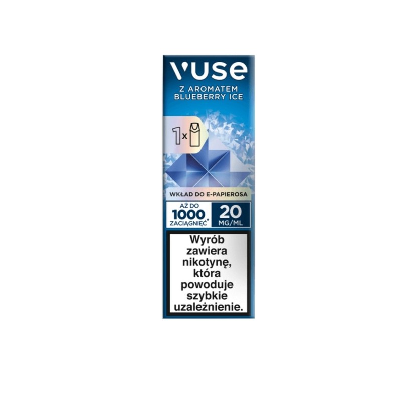 Wkład Vuse 20mg - Blueberry Ice  (A25) | Eliq Vapoteur