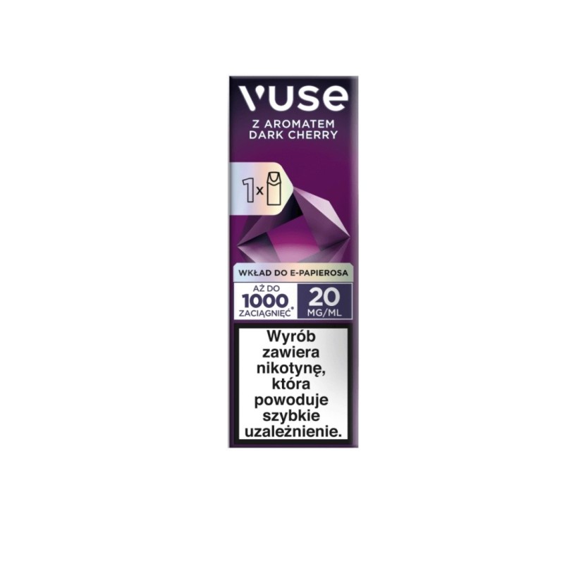 Wkład Vuse 20mg - Dark Cherry (A25) | Eliq Vapoteur