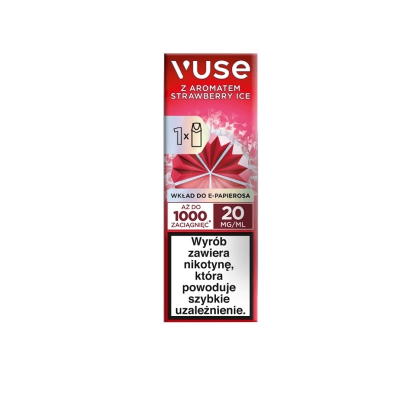 Wkład Vuse 20mg - Strawberry Ice (A25) | Eliq Vapoteur
