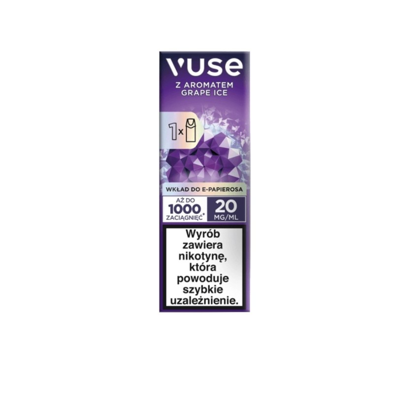 Wkład Vuse 20mg - Grape Ice  (A25) | Eliq Vapoteur