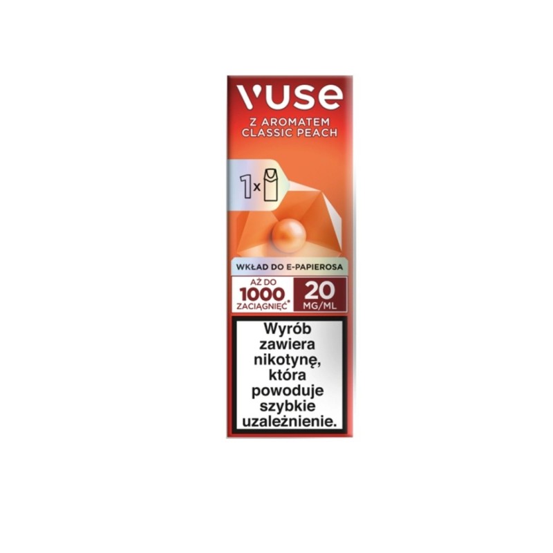 Wkład Vuse 20mg - Classic Peach  (A25) | Eliq Vapoteur