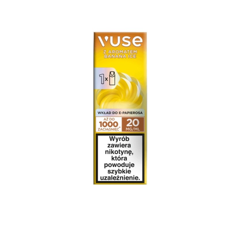 Wkład Vuse 20mg - Banana Ice  (A25) | Eliq Vapoteur