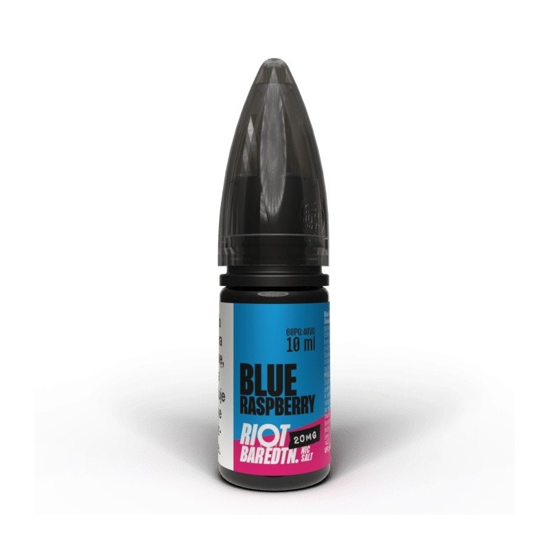 Liquid RIOT Salt 10ml - Blue Raspberry 20mg | Eliq Vapoteur