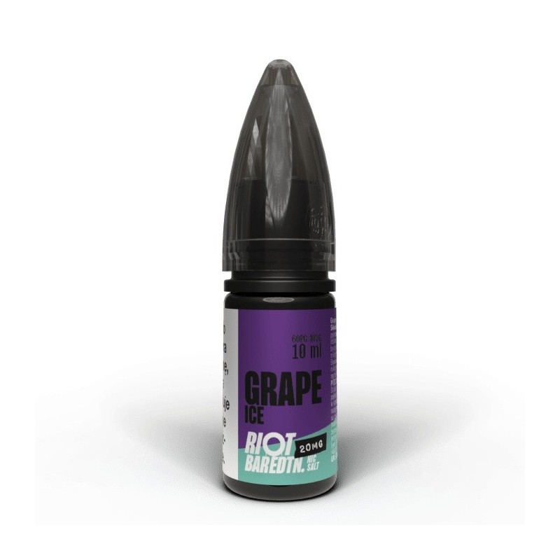 Liquid RIOT Salt 10ml - Grape Ice 20mg | Eliq Vapoteur