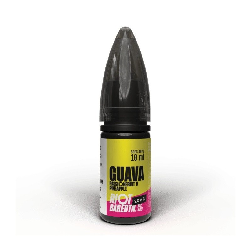 Liquid RIOT Salt 10ml - Guava Passion Pineapple 20mg | Eliq Vapoteur