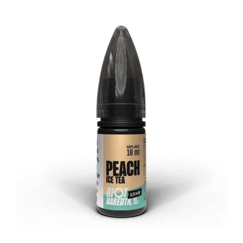 Liquid RIOT Salt 10ml - Thé glacé à la pêche 20mg | Eliq Vapoteur