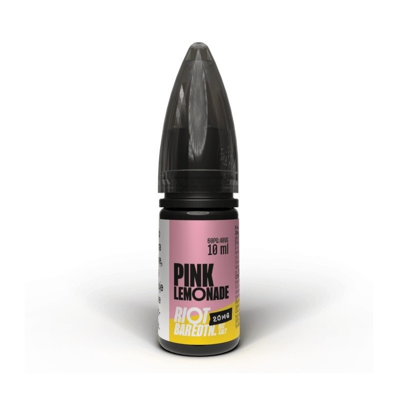 Liquid RIOT Salt 10ml - Pink Lemonade 20mg | Eliq Vapoteur