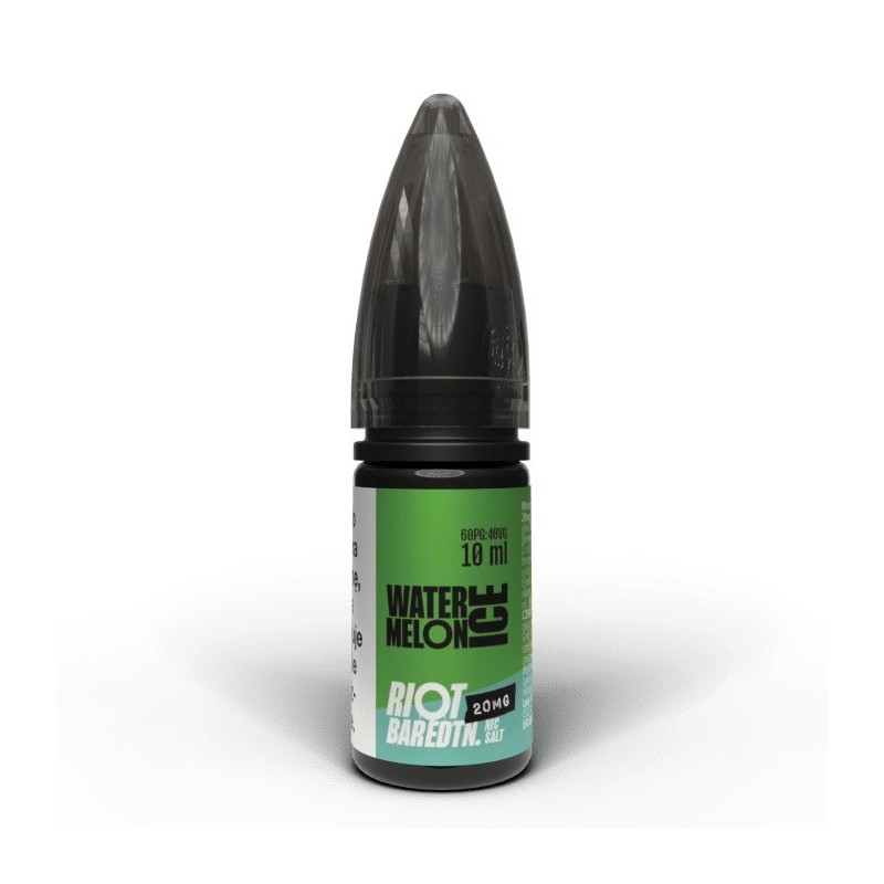 Liquid RIOT Salt 10ml - Watermelon Ice 20mg | Eliq Vapoteur