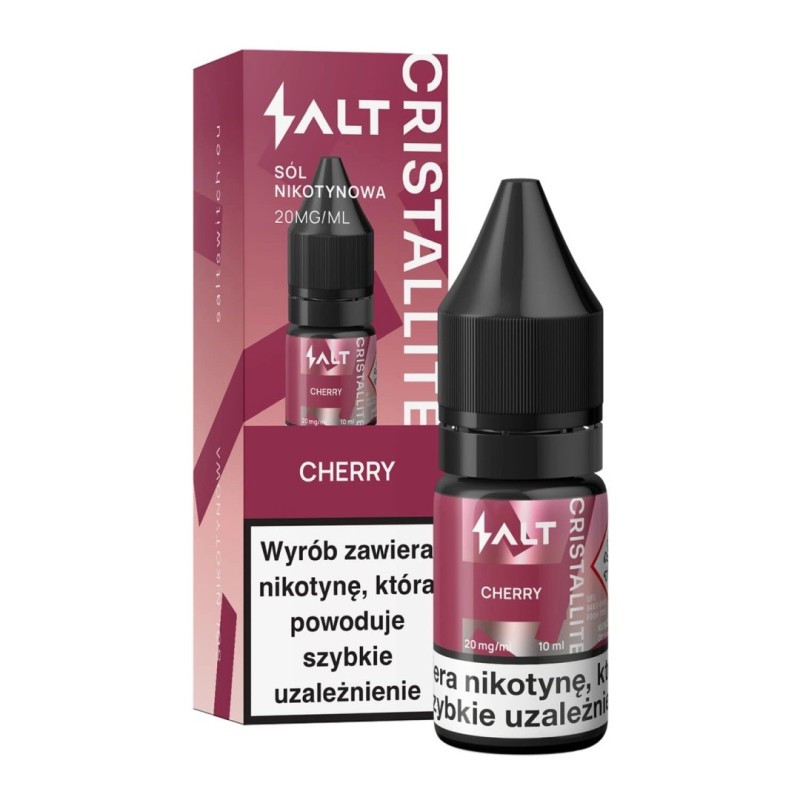 E-LIQUIDE CRISTALLITE Salt 10ml 20mg - Cerise | EliqVapoteur