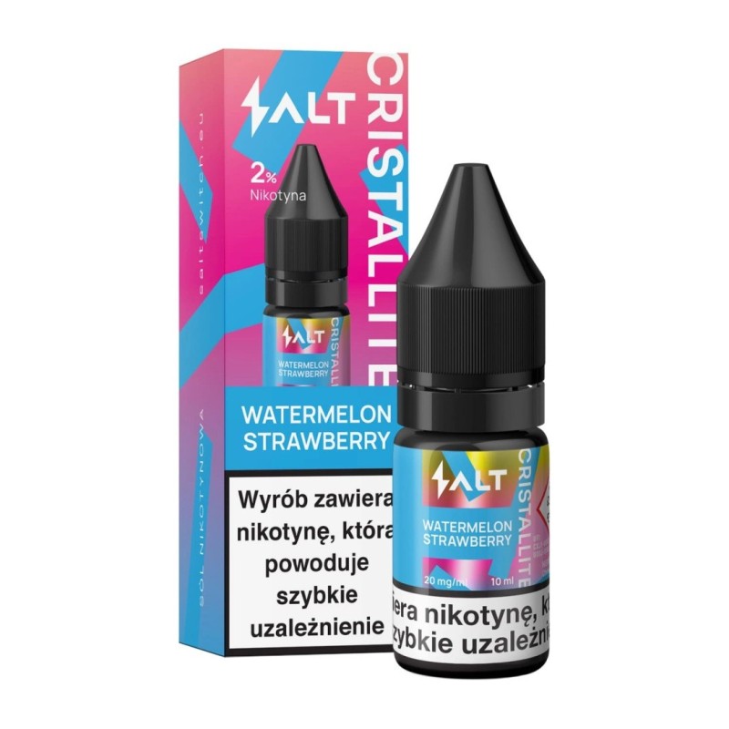 LIQUID CRISTALLITE Salt 10ml 20mg - Watermelon Strawberry (A25) | Eliq Vapoteur