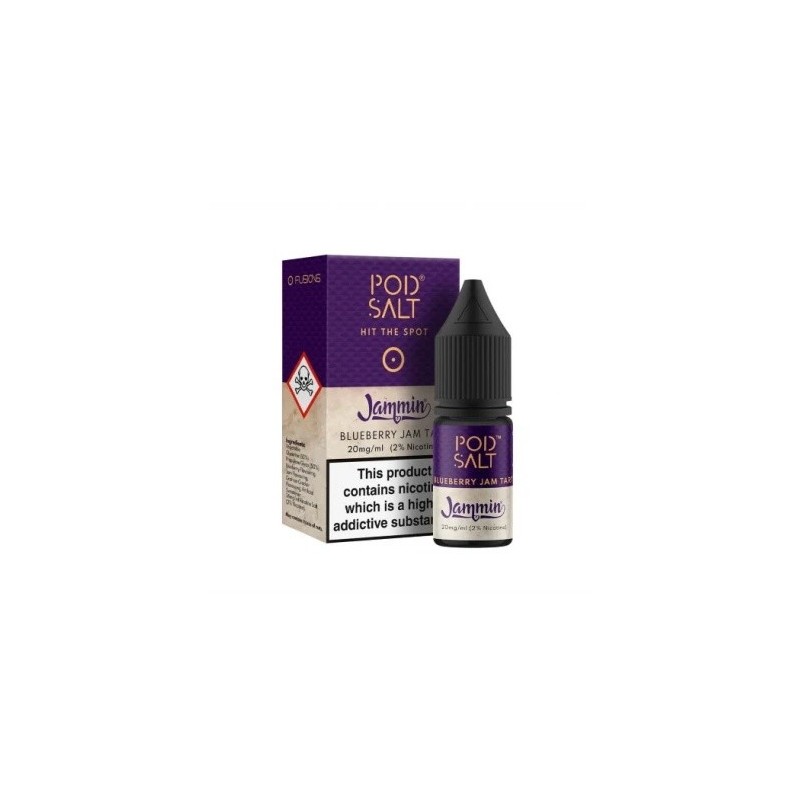 Liquid Pod Salt Fusion - Blueberry Jam Tart - 10ml - 20mg (A25) | Eliq Vapoteur