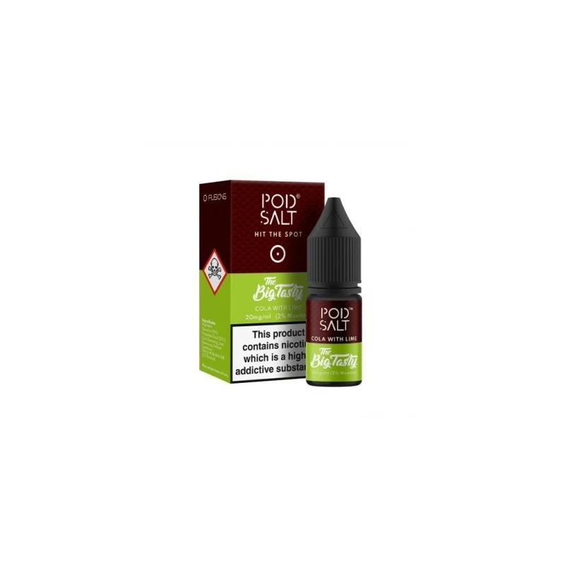 Liquid Pod Salt Fusion - Cola with Lime - 10ml - 20mg (A25) | Eliq Vapoteur