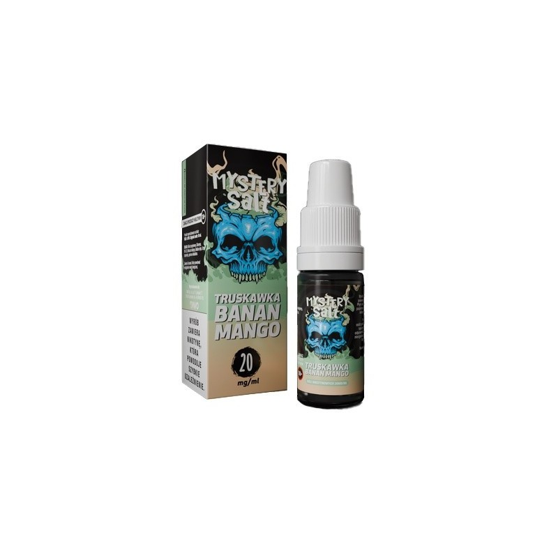 Liquid Mystery Salt - 10ml Truskawka Banan Mango 20mg | Eliq Vapoteur
