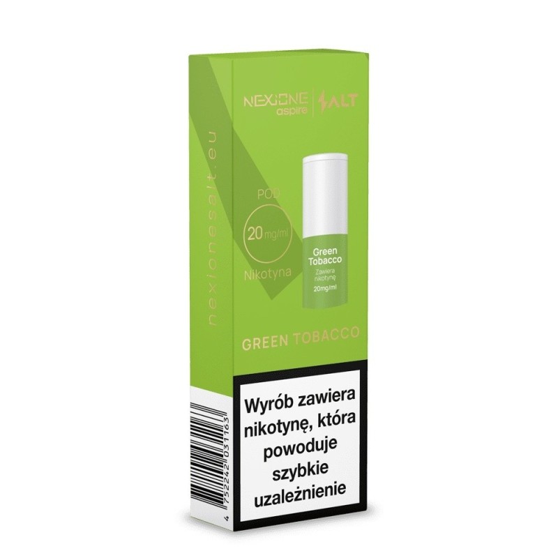 NEXIONE SALT Green Tobacco 20mg (A25) cartridge | Eliq Vapoteur