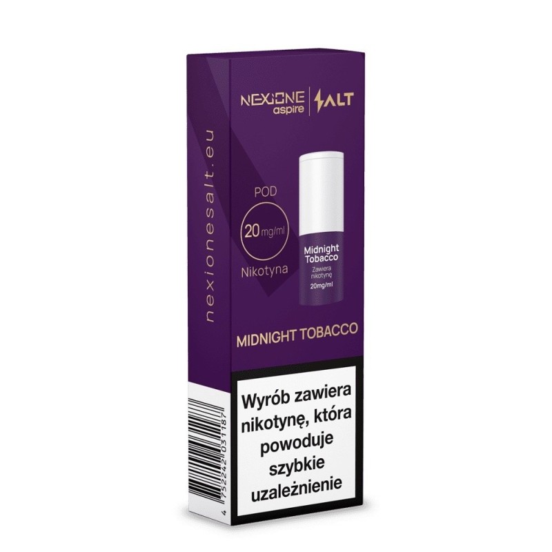 NEXIONE SALT Midnight Tobacco 20mg (A25) Pod | Eliq Vapoteur