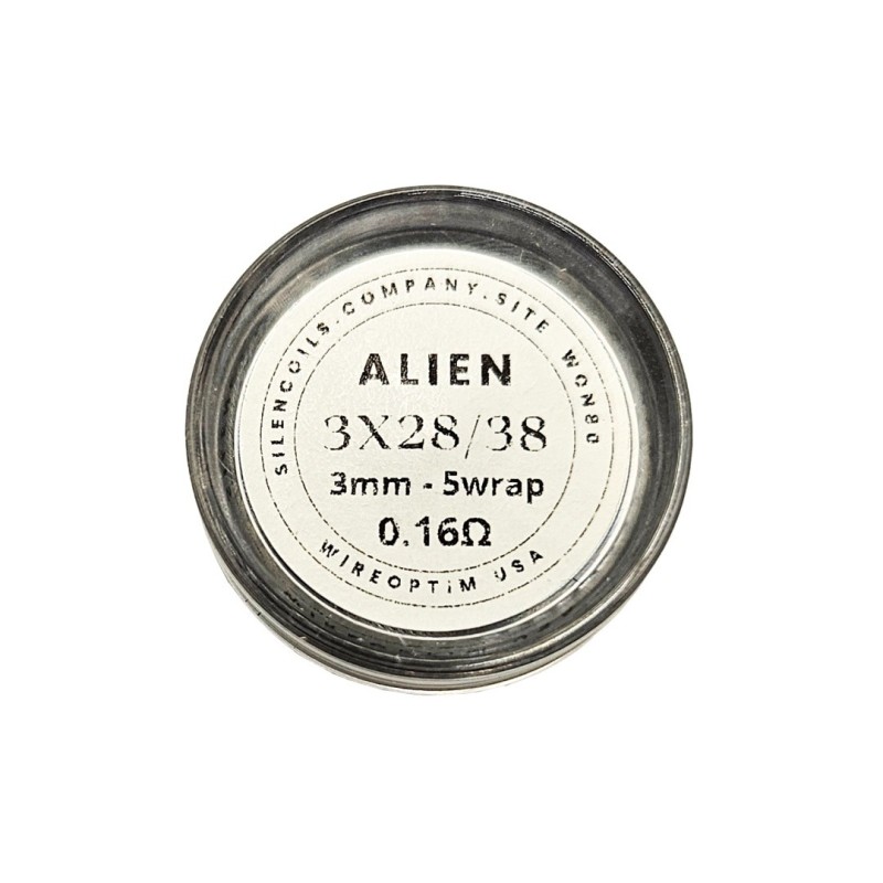 Grzałki SilenCoils Alien - 3x28/38 3mm 5w 0.16ohm | Eliq Vapoteur