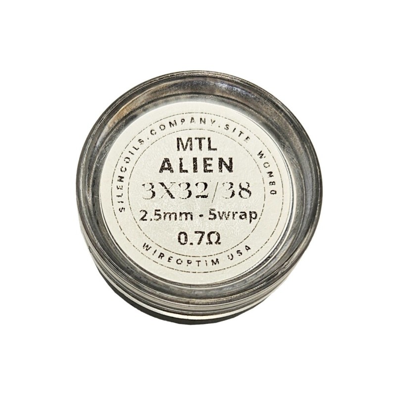 SilenCoils Alien Coils - 3x32/38 2.5mm 5w 0.7Ω | EliqVapoteur