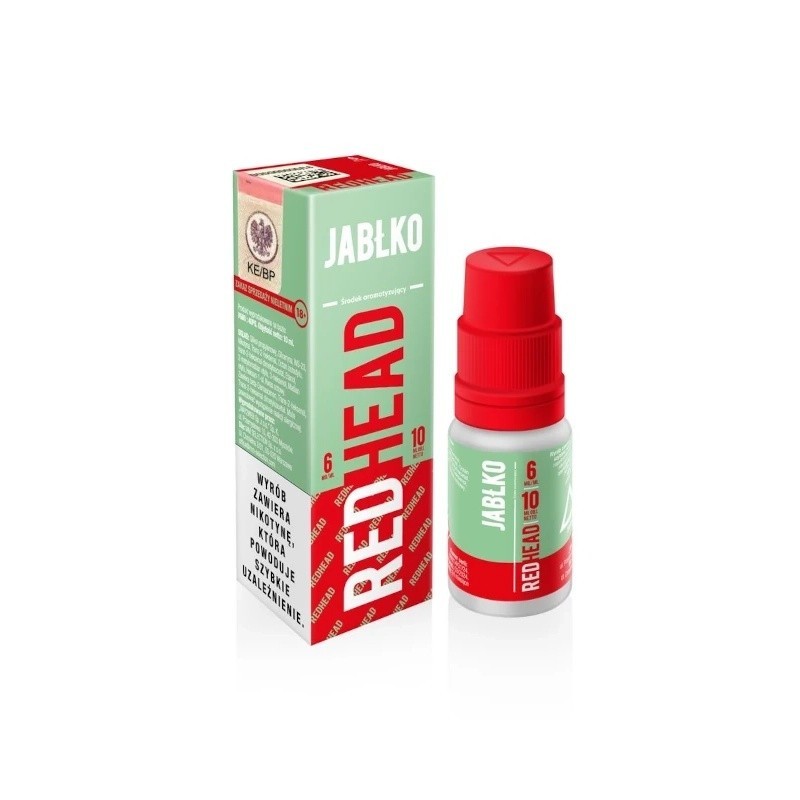 Liquid RedHead - Jabłko 6mg 10ml (A25) | Eliq Vapoteur