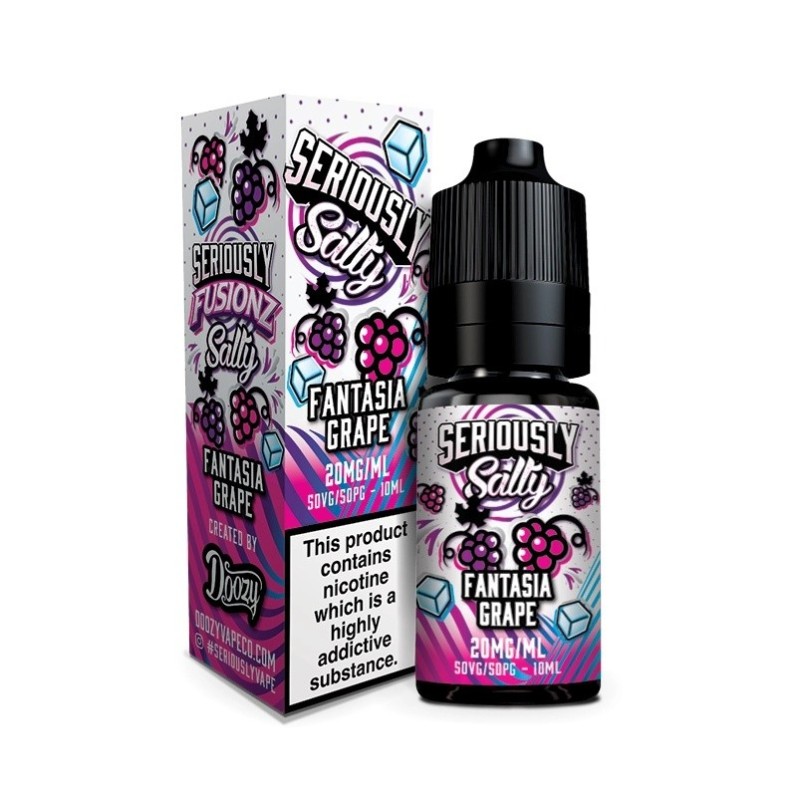 Seriously Salty 10ml - Grape Fantasy 20mg | EliqVapoteur