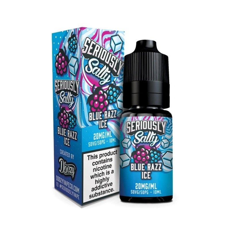 Liquid Seriously Salty - Blue Razz Ice 20 mg 10 ml | Eliq Vapoteur