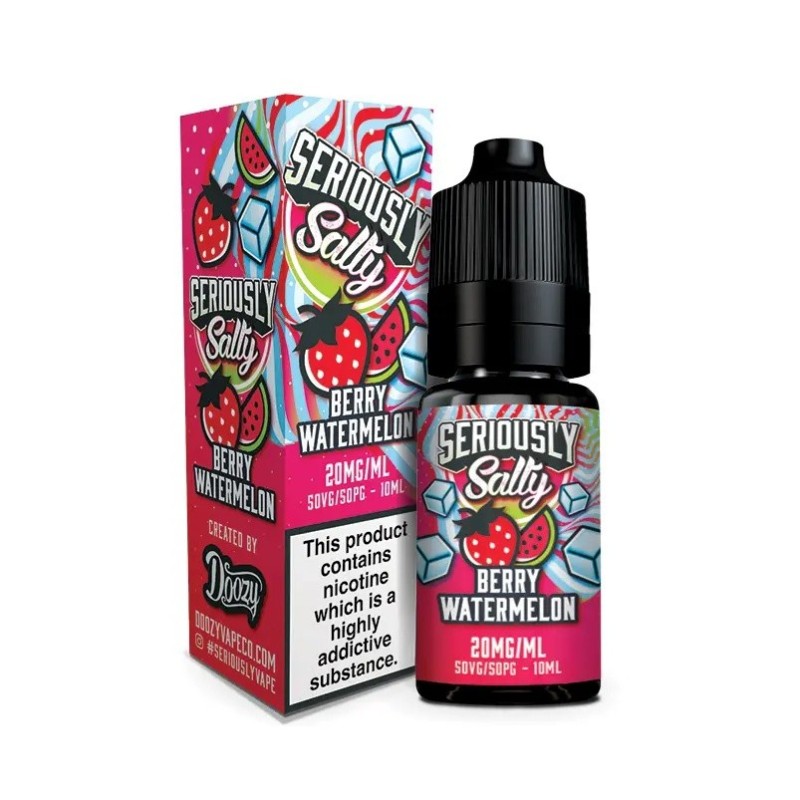 Liquid Seriously Salty - Berry Watermelon 20 mg 10 ml | Eliq Vapoteur