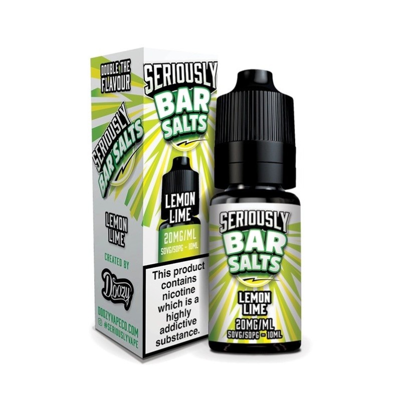 Liquid Seriously Salty - Lemon Lime 20 mg 10 ml | Eliq Vapoteur
