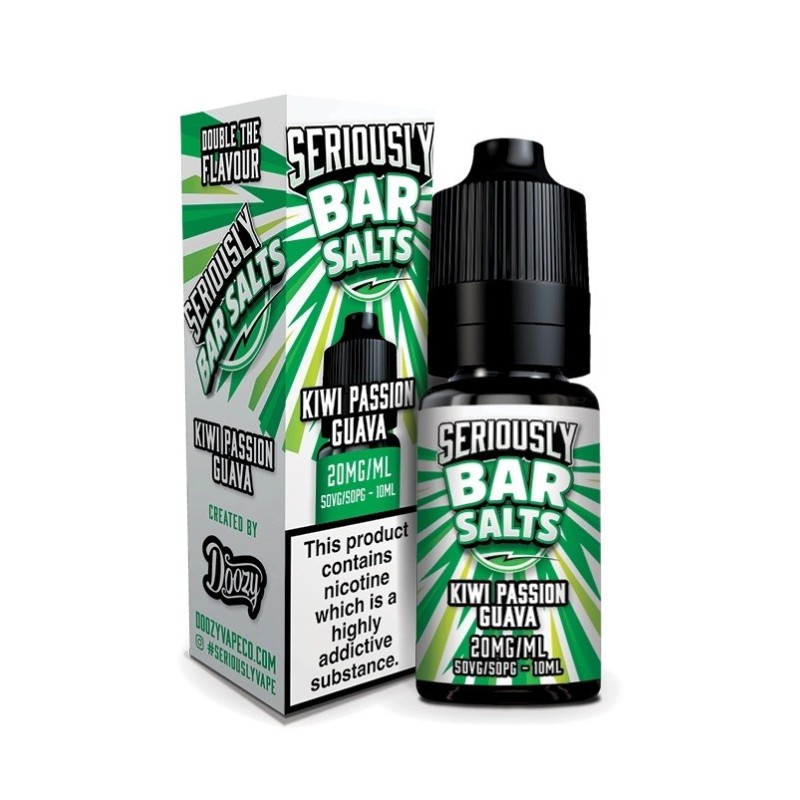 Seriously Salty 10ml - Kiwi Passion Guava 20mg | EliqVapoteur
