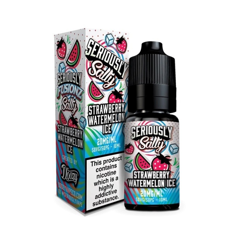 Liquid Seriously Salty - Glace de Fraise et Pastèque 20 mg 10 ml | Eliq Vapoteur