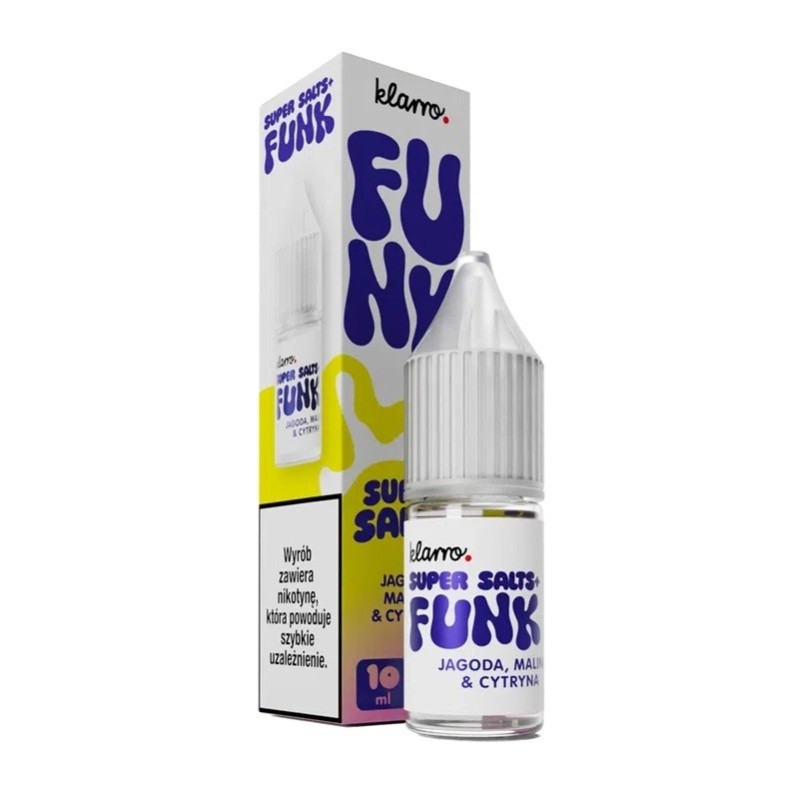 Liquid Klarro Funk Super Salts+ - Strawberry Raspberry & Lemon | Eliq Vapoteur