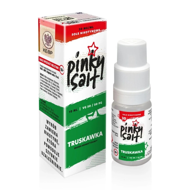 Pinky Vape Salt E-liquid - 10ml Strawberry 20mg | EliqVapoteur